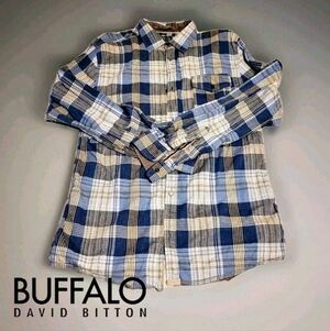 NWOT Buffalo David Britton Plaid Button Down Long Sleeve Casual Shirt Sz XL